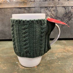 Warm Wishes Chestnut Brown 18oz Sweater Mug NWT